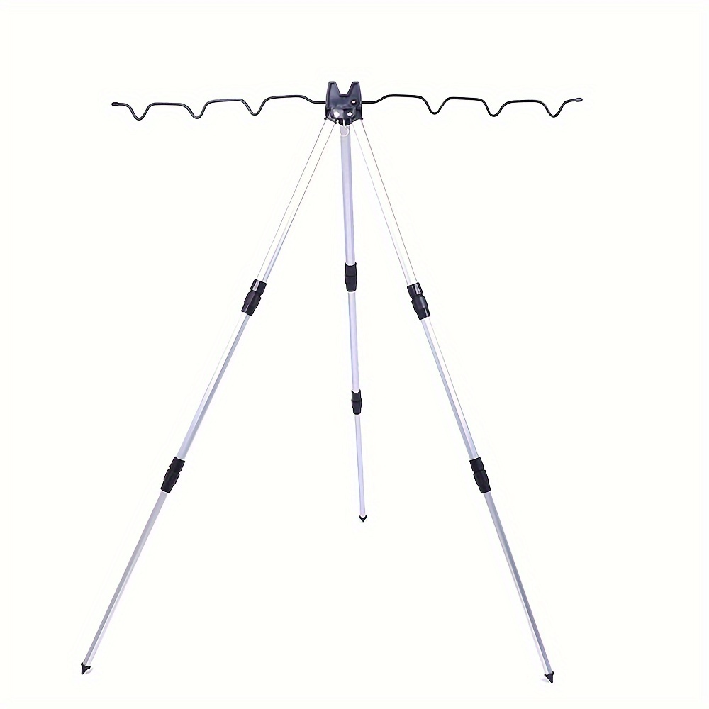 

Tripod Bracket For Fishing Pole, Aluminum Alloy Portable Folding Fishing Rod Stand For Outdoor Fishing