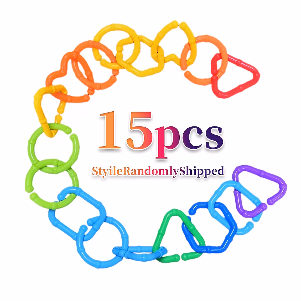 4/9/15/28/40pcs Baby Rings Link Toys for Hanging T...