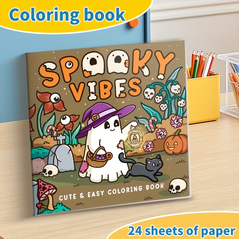 Creepy Kawaii Malbuch – 25 Süß-schaurige Motive Zum Ausmalen Für Erwachsene (A4, 50 Seiten)