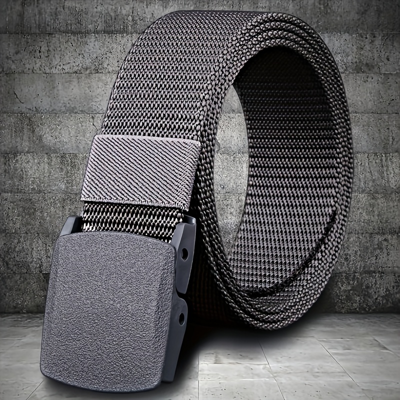 Bold Style Adjustable Nylon Canvas Belt with Automatic Buckle