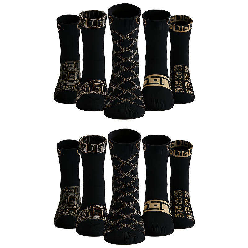 E-shop 10 Paar Herrensocken, Sommer Dünne Leichte Luxus Retro Herren Damen Business Casual, Premium Stoff - Bequem Weich, Ganzjahres Mid-Dünne Stil