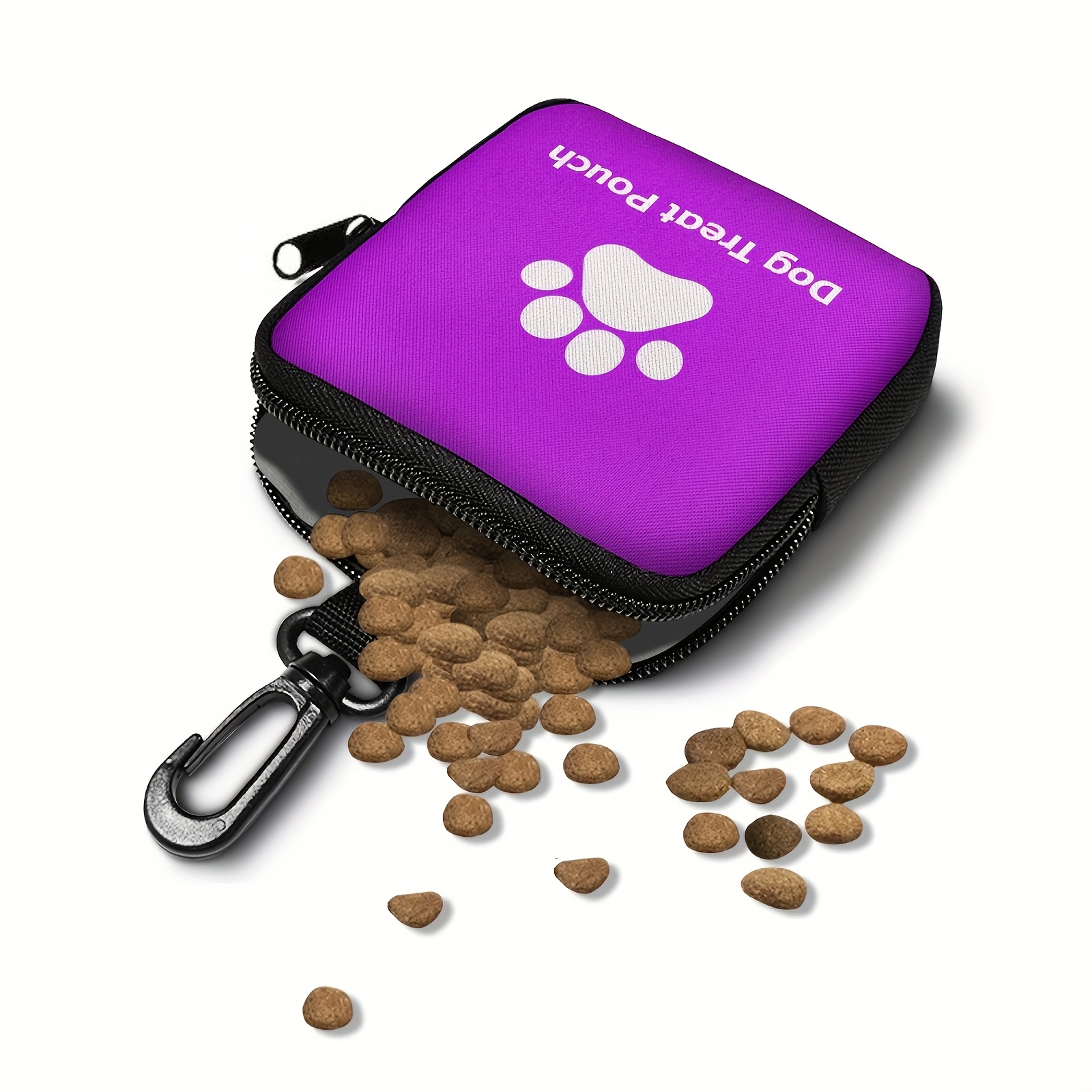 Portable Dog Treat & Training Toy Bag With Paw Print - Suitable For Puppy Snacks, Leash, Portable For Walking, Travel,, - Pet Accessory Carrier