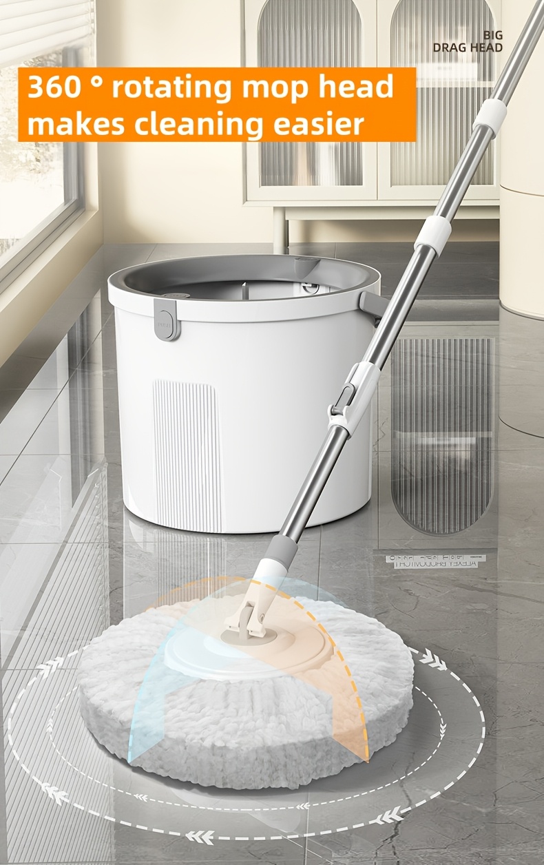 wanben   spin mop set easy     for home commercial use in kitchens living rooms bedrooms bathrooms ideal for floor tile cleaning details 0