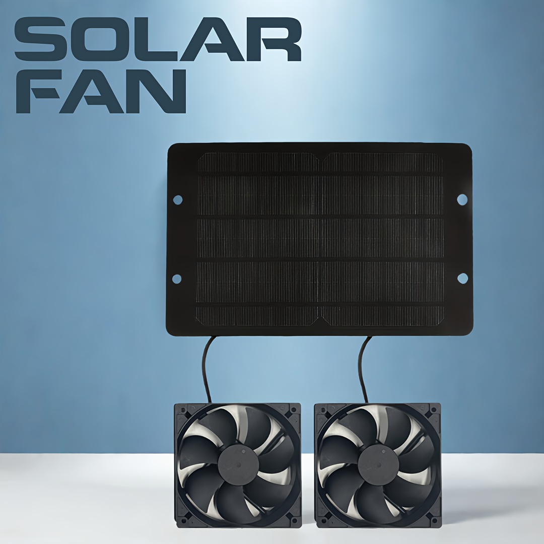 

High-quality 9w Solar-powered Exhaust Fan For Poultry House Hood - Enhances Air Circulation, Eva Material, With Mounting Brackets, Ideal For Bird Coops & Farms, Solar Fan For Chicken Coop