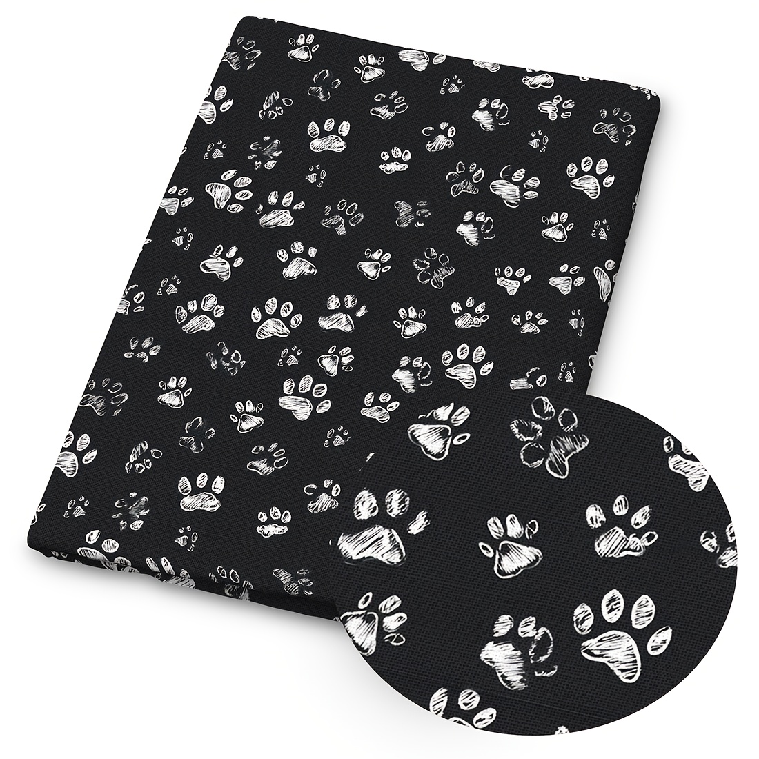1pc Of Dog-themed Print Fabric — Dimensions: 59 X 19.68 Inches (150 X 50cm), Featuring Cute Dog Patterns, Suitable For Diy Crafts, , And Wallet Making