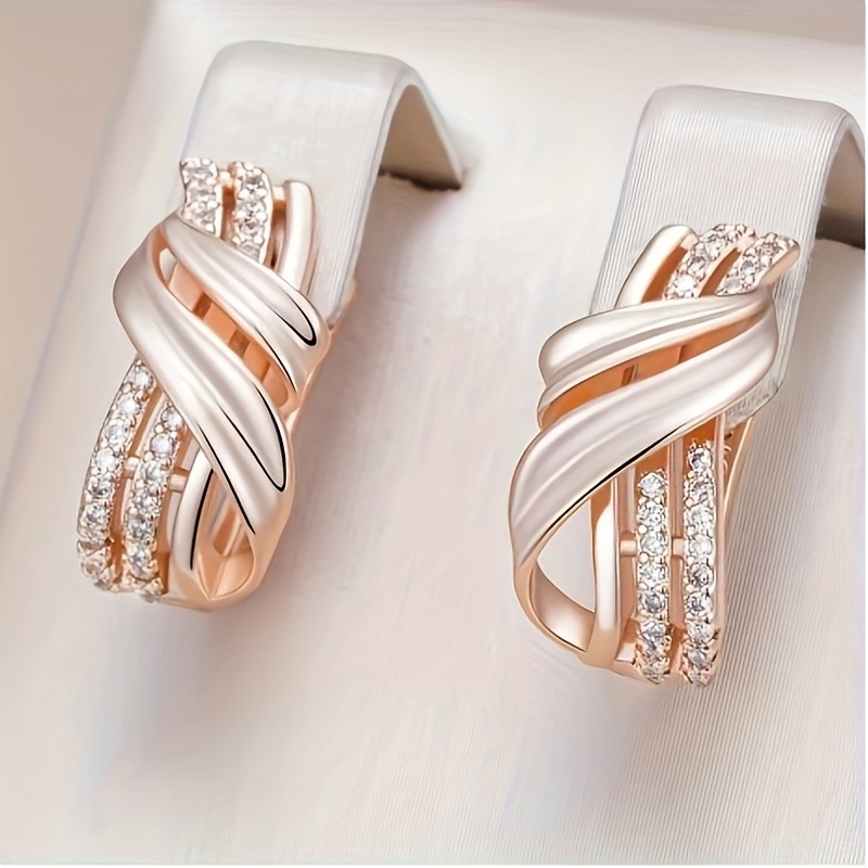 E-shop ANGOL Ein Paar exquisiter, einzigartiger geometrischer Anhängerohrringe für Damen, modisches Nischen-Design, vielseitig elegant, geeignet für