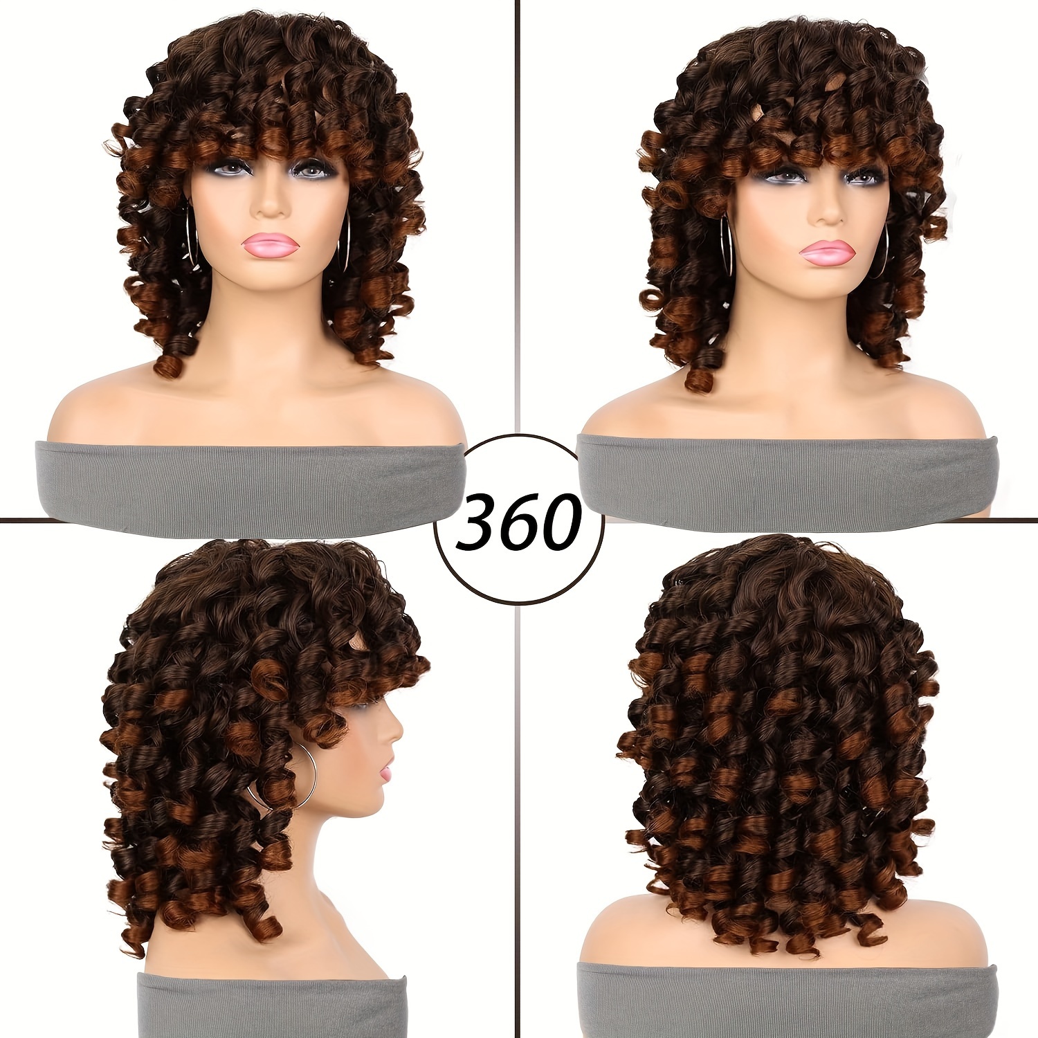 Natural hair hotsell wigs light brown