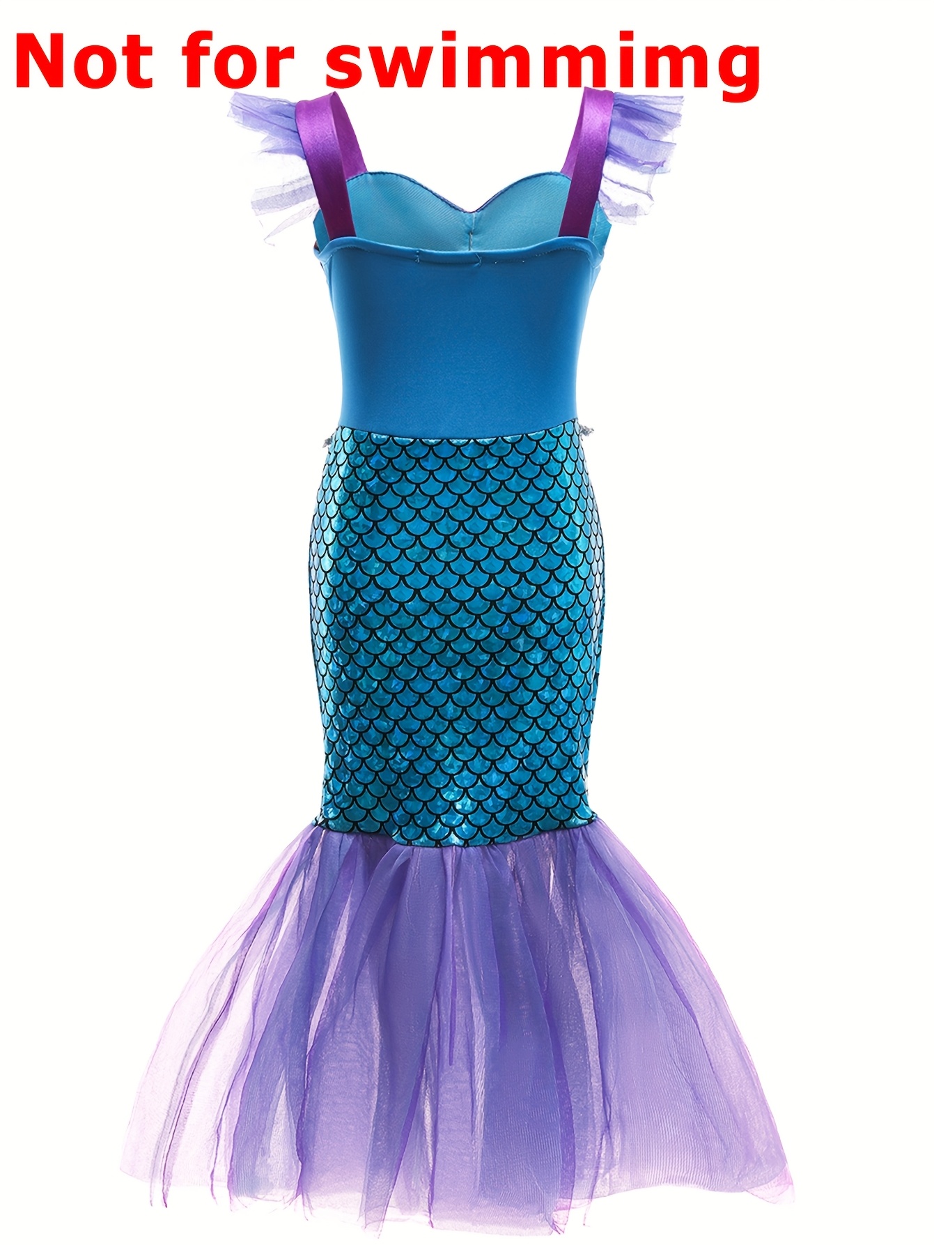 fitted lace wedding dress Amazon.com: Fun Costumes Girl's Pretty Purple Mermaid Costume main image 1