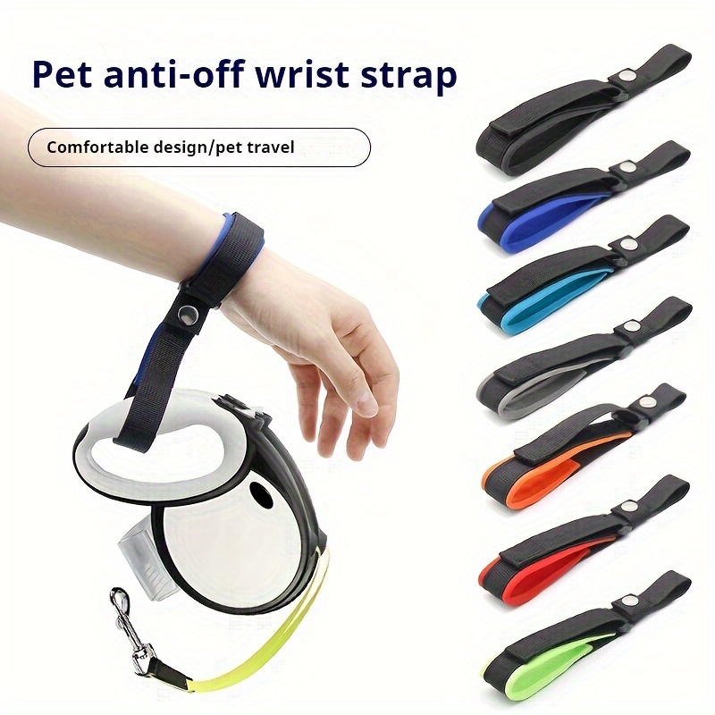 

Pet Anti-off Wrist Strap For Dogs, Non-slip Adjustable Retractable Dog Leash, Durable Polyester Fiber Dog Walking Rope, Convenient For Pet Travel