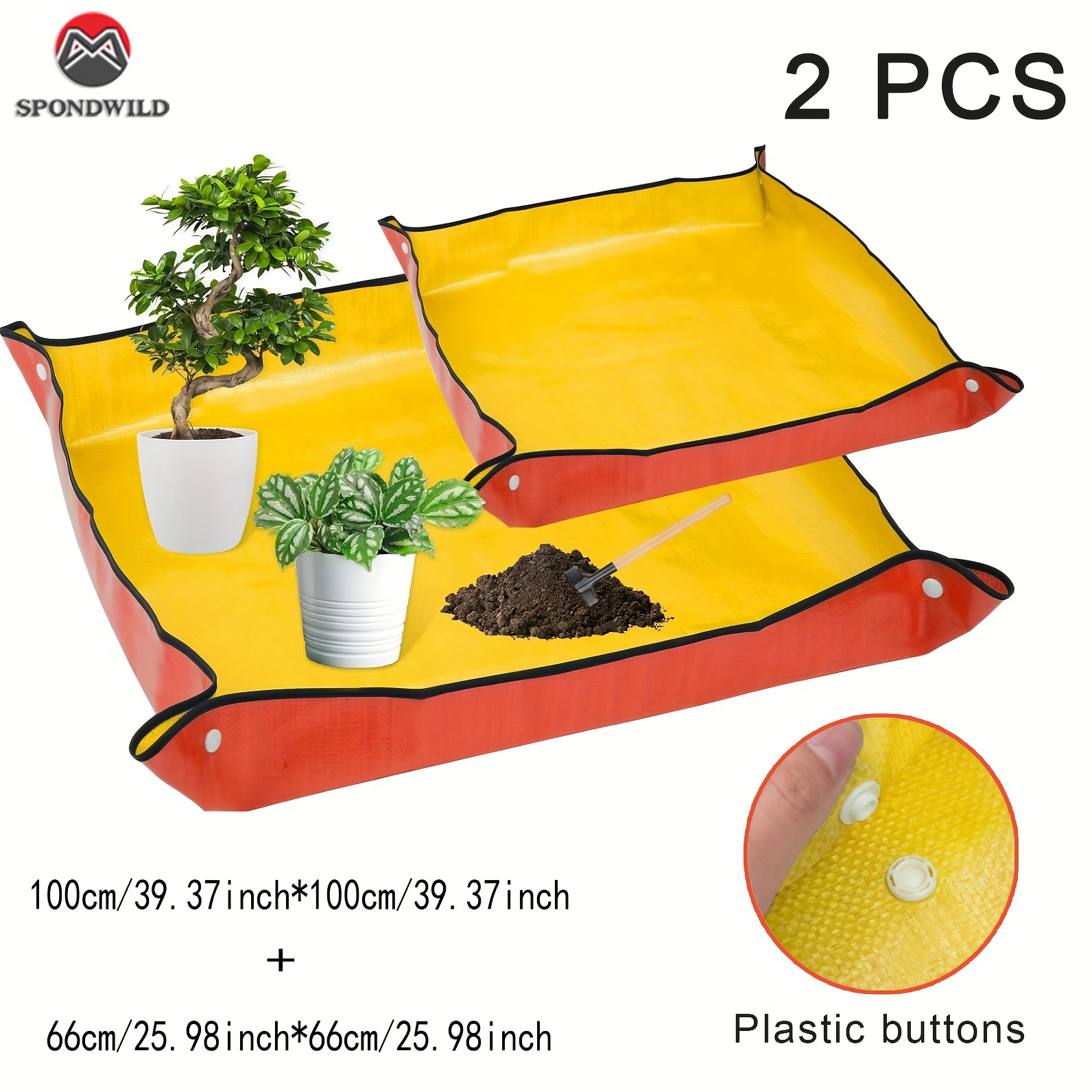 2pcs Repotting Mat For Indoor Large Plant Mat And Dirt Control Portable Potting Tray Plant Gifts For Plant Lovers Gardening Gifts For Women And Men