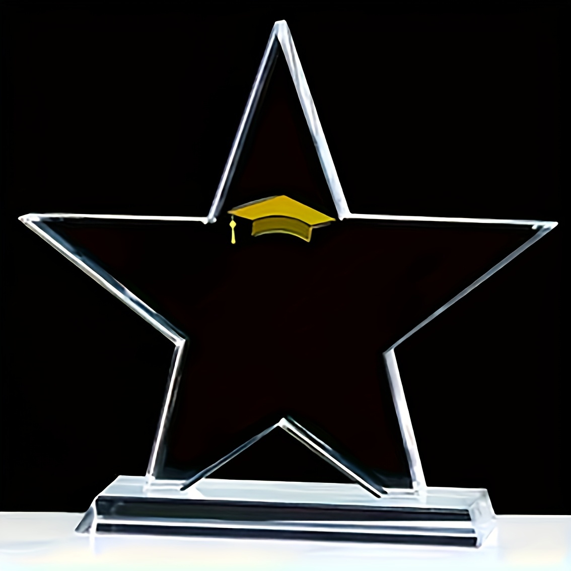 TEMU 2d Flat, Customizable Trophy With Base - Personalized Text, Suitable For