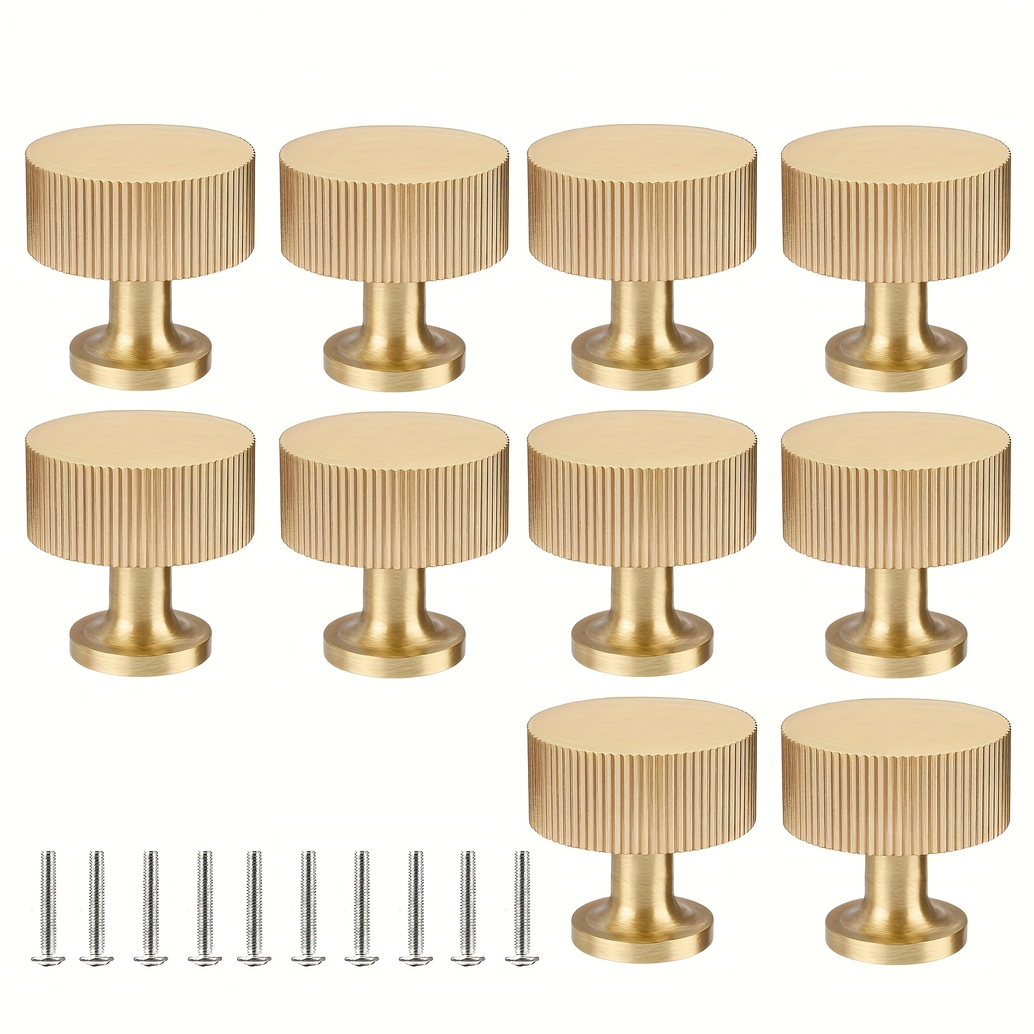 10pcs Cabinet Handles Cabinet Drawer Dressing Table Golden Handles Modern Handles Handles
