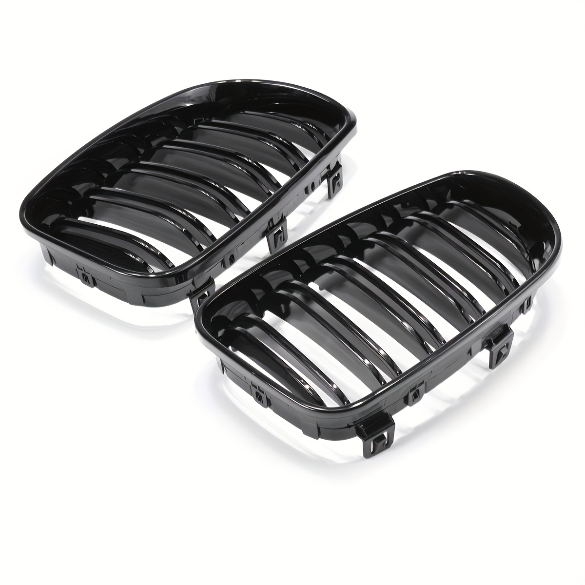 TEMU For E81 E87 1-series 130i 2008-2013 Abs Gloss Black Front Bumper Grille Racing Grills