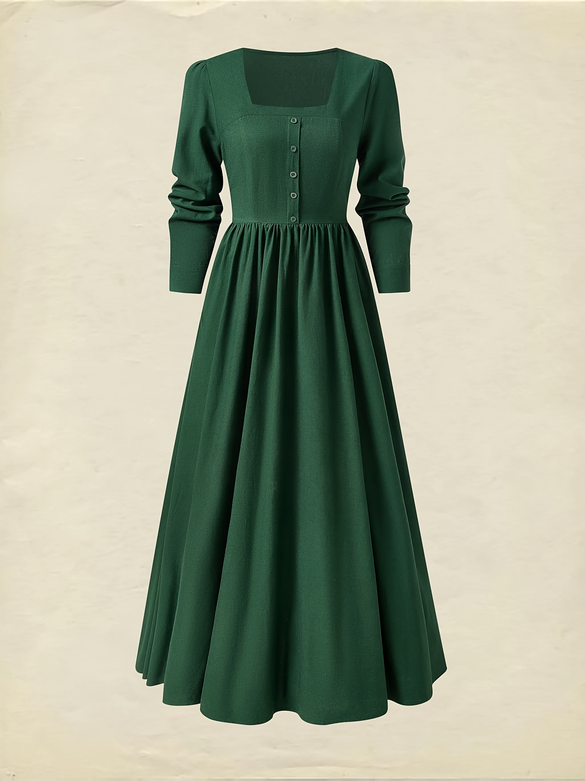 womens vintage french country dress elegant a line maxi Temu