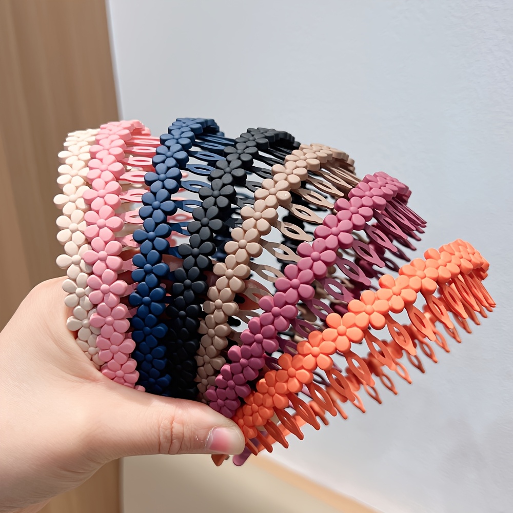 Flowers Minimalist Hairband with Teeth