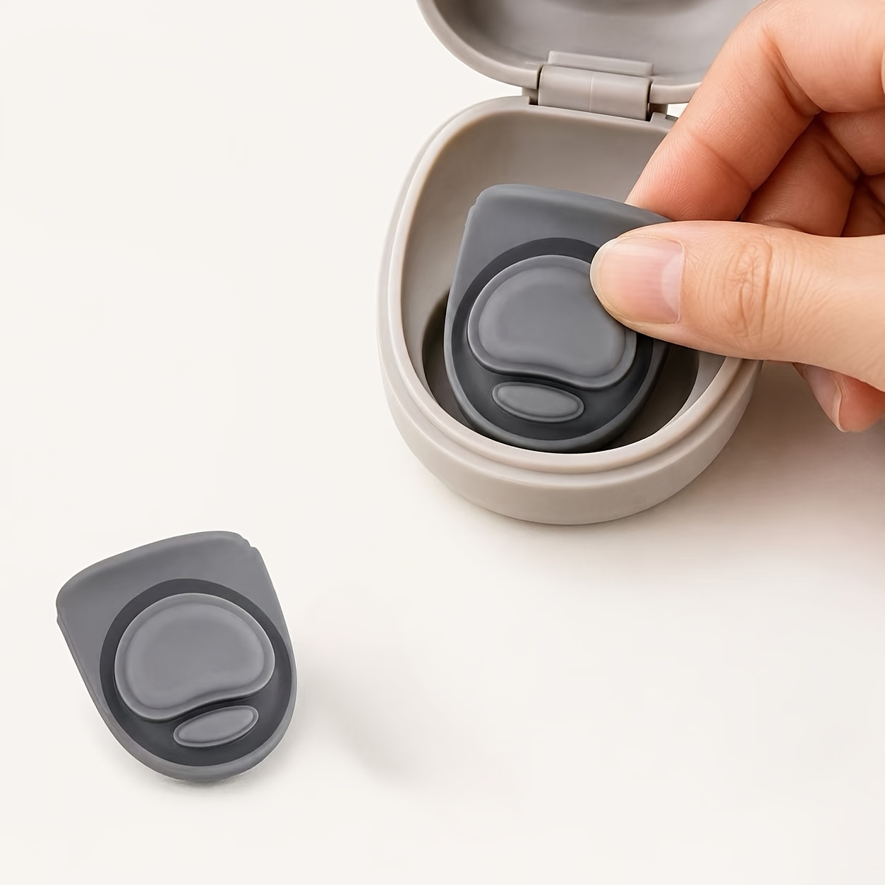 TEMU Lot de 2 bouchons de remplacement pour couvercle de gobelet en gris, bouchon à double face, accessoire de couvercle de gobelet amovible, pièces