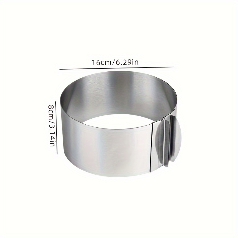 TEMU Adjustable Stainless Steel Cake Ring Mold 6