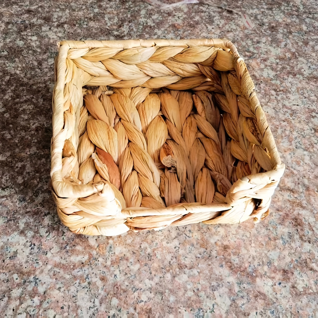 Bohemian Style Storage Basket Woven Napkin Box Desktop Miscellaneous Organizing Storage Basket, Multifunctional Storage Storage Basket, Shelf Baskets