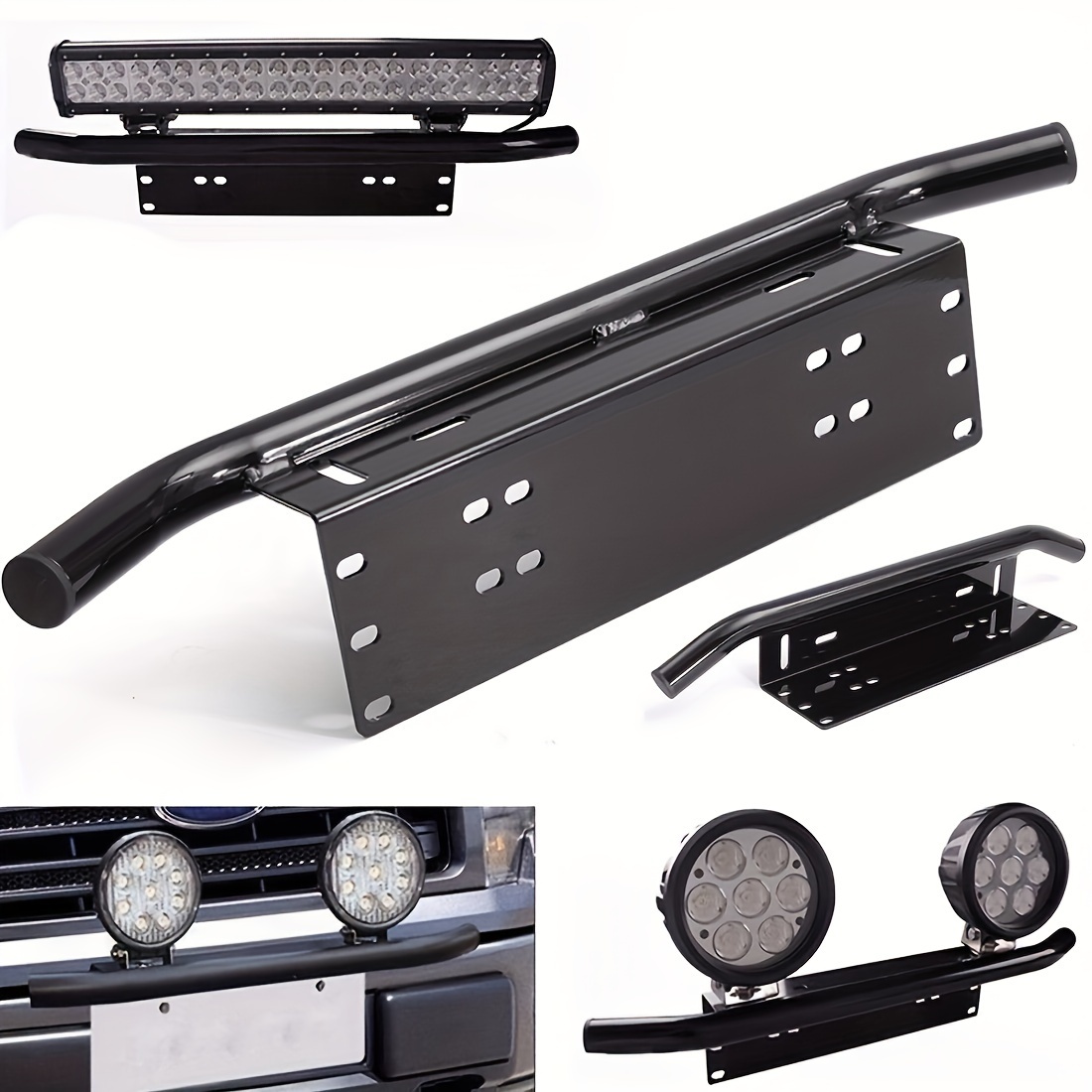 

Universal Spotlight Frame Car Auxiliary Lamp Light & Off-road License Plate Light Modification