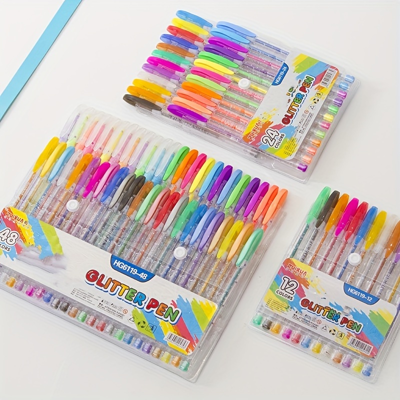 

Vibrant Gel Pens Set - 12/24/36 Pack, Ideal For Writing, Drawing & Coloring, Perfect Gift For Students And Office Use Pens For Writing Cute Pens