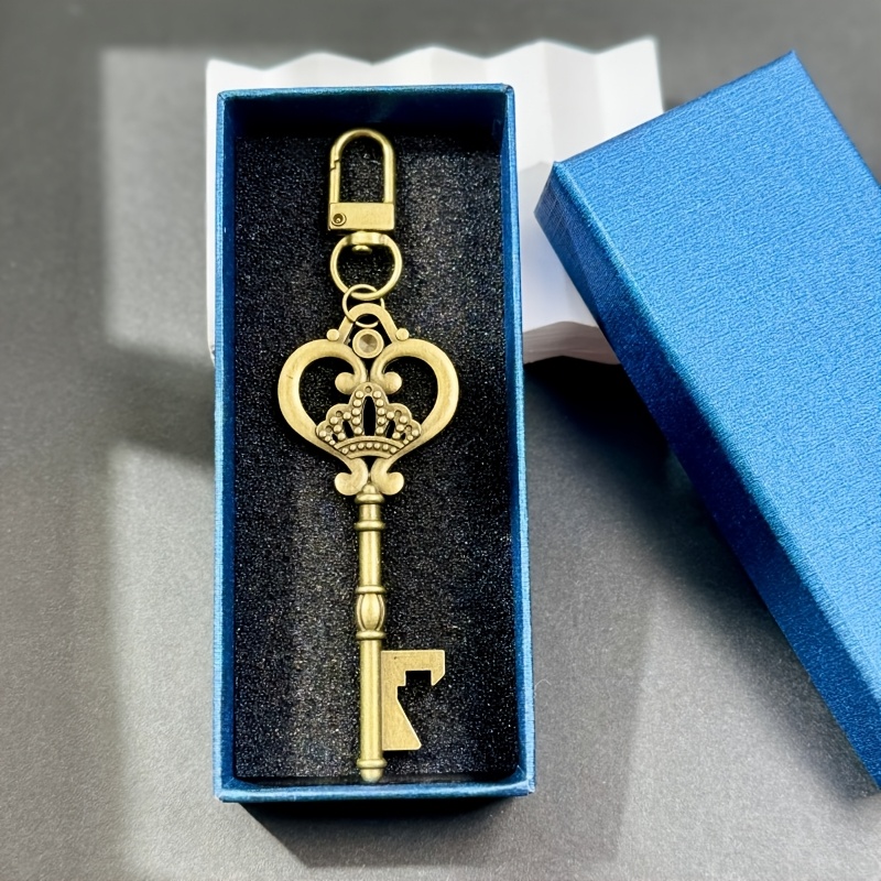 TEMU 2pcs (gift Box keychain) Heart Key/keychain High-end Gift Box Including 1 Heart Keychain 1 High-quality Party Gift Box/suitable For Birthday