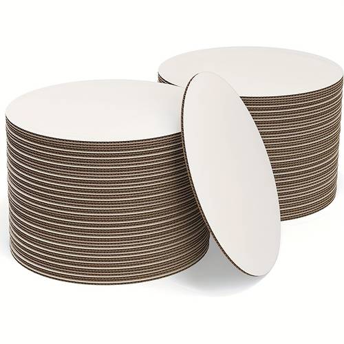 set of 20 round boards each measuring 10 inches made of cardboard ideal for serving disposable bases are perfect for decorating and presenting your baked goods