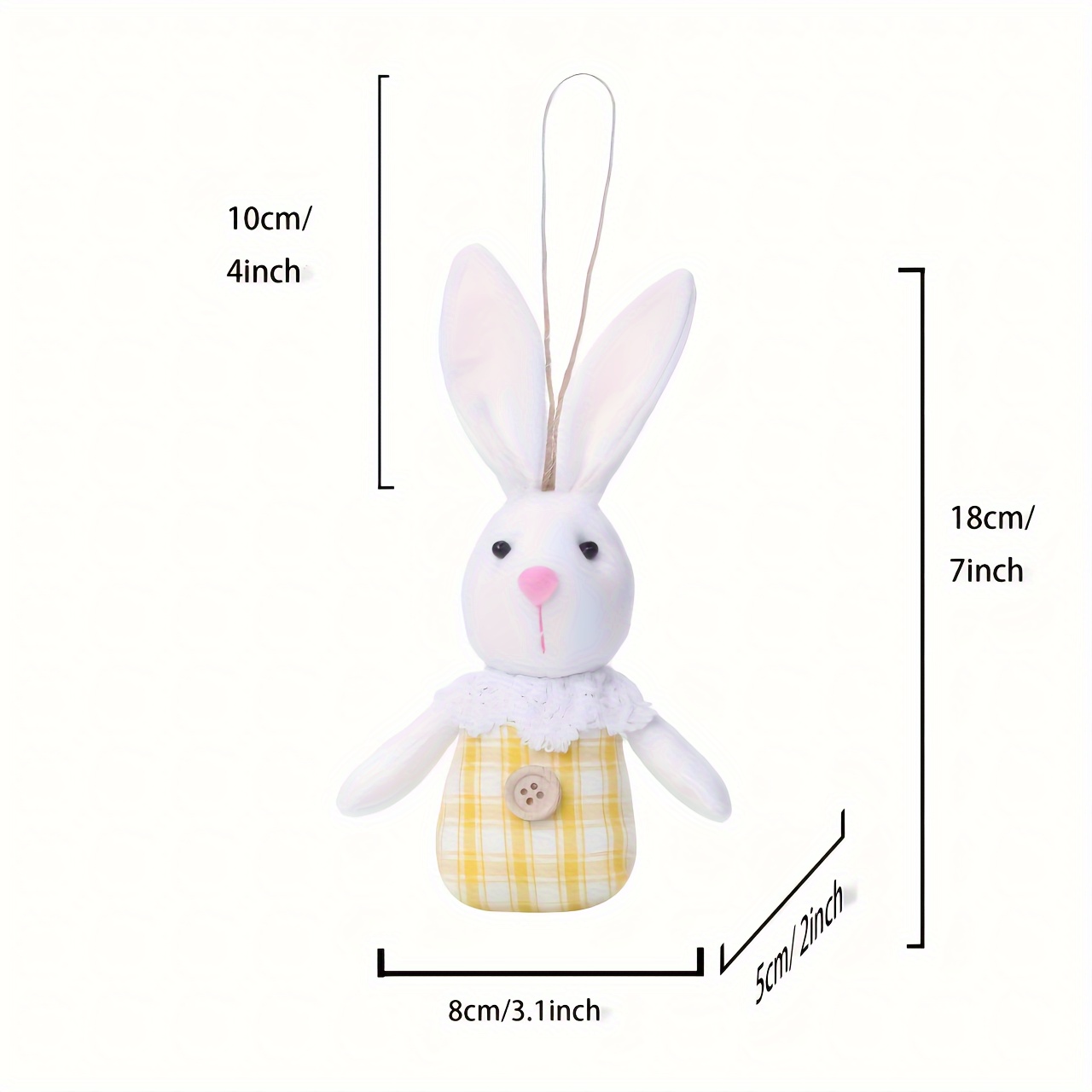 6pcs small sculpture decoration easter bunny multiple hanging party supplies spring plush doll cute rabbit decoration window decoration props for home living room office decor tabletop display entryway decor valentine new year decor