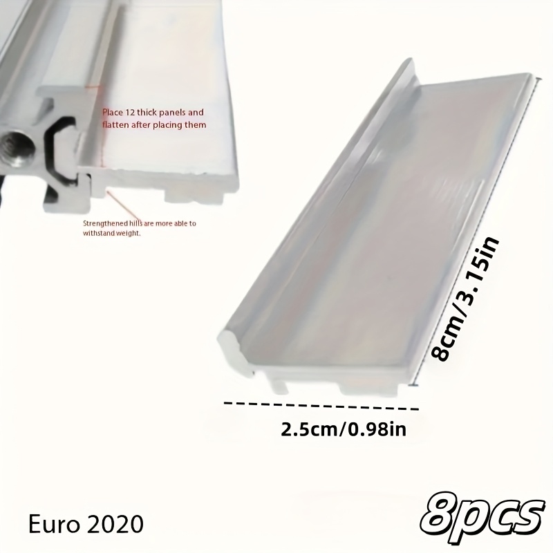 TEMU 8pcs Set, 2 Models, 20a/30a Series Storage Shelf With Flush Inner Edges, Layer Plate Bracket, Frame Fixing Board Stand, Multi-functional With