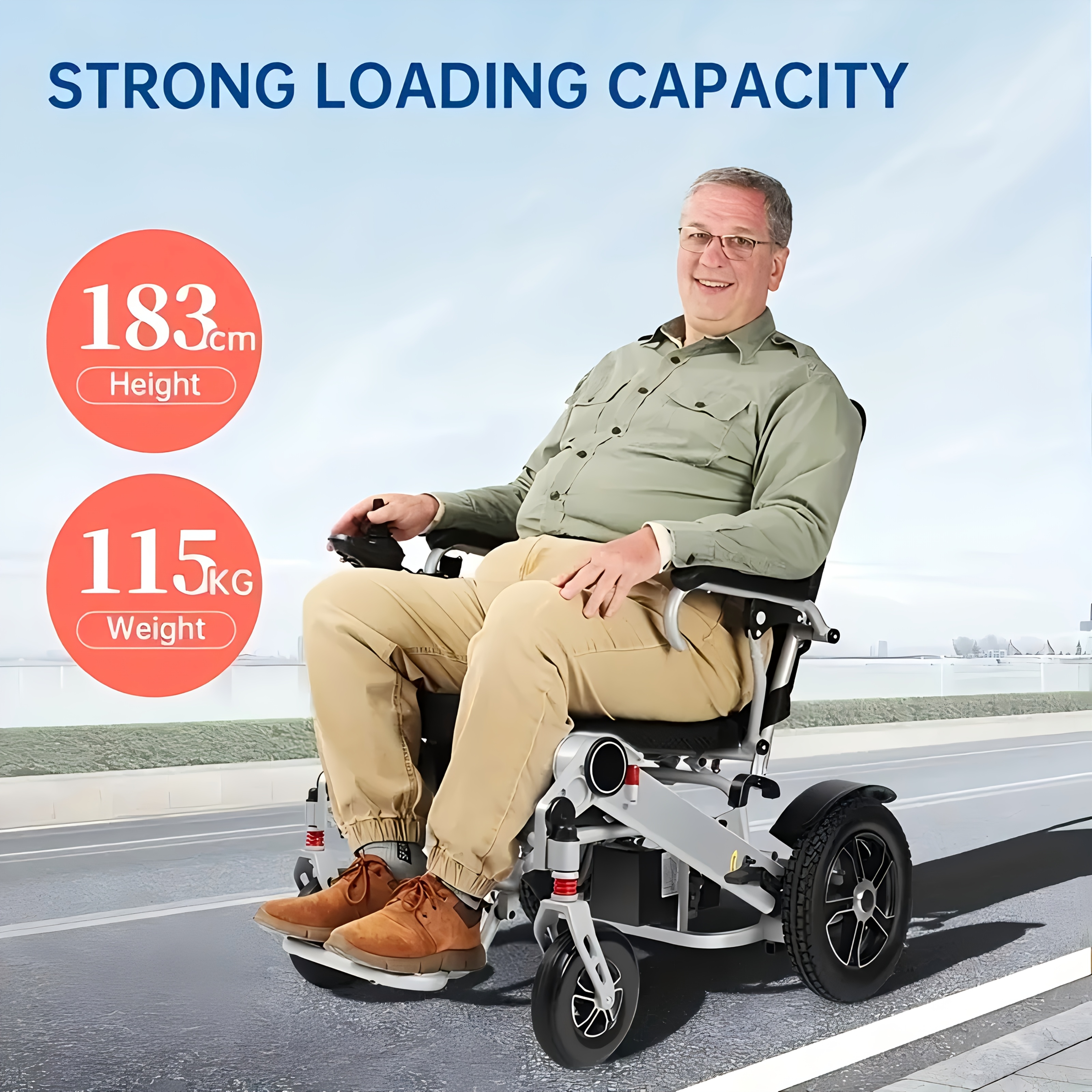 electric wheelchair mobility scooter for seniors 300 500w high power 13     lightweight and foldable 350 lbs weight capacity Product details 10
