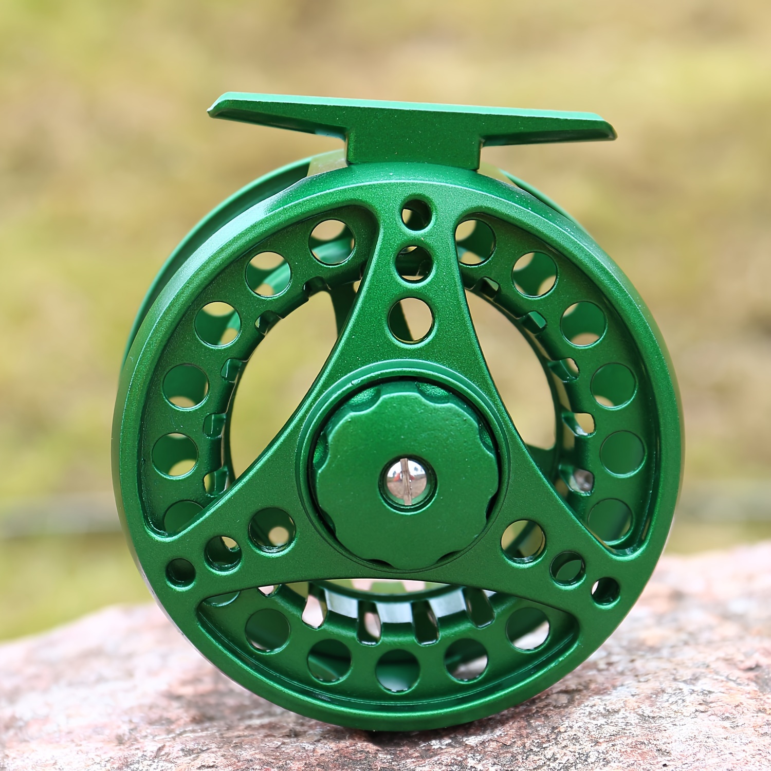 Fly Fishing Reel,20LB Left Right Hand Changed Trout Wheel  Accessories,Aluminum Alloy Black Green Fly Reel for Freshwater Saltwater