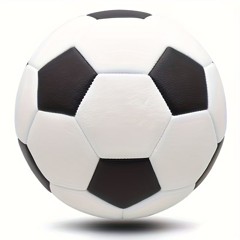 TEMU Personalized Sports Football Outdoor Gear Black And 4/5 Size Worn-resistant Competition Equipment Adults Present Soccer Ball