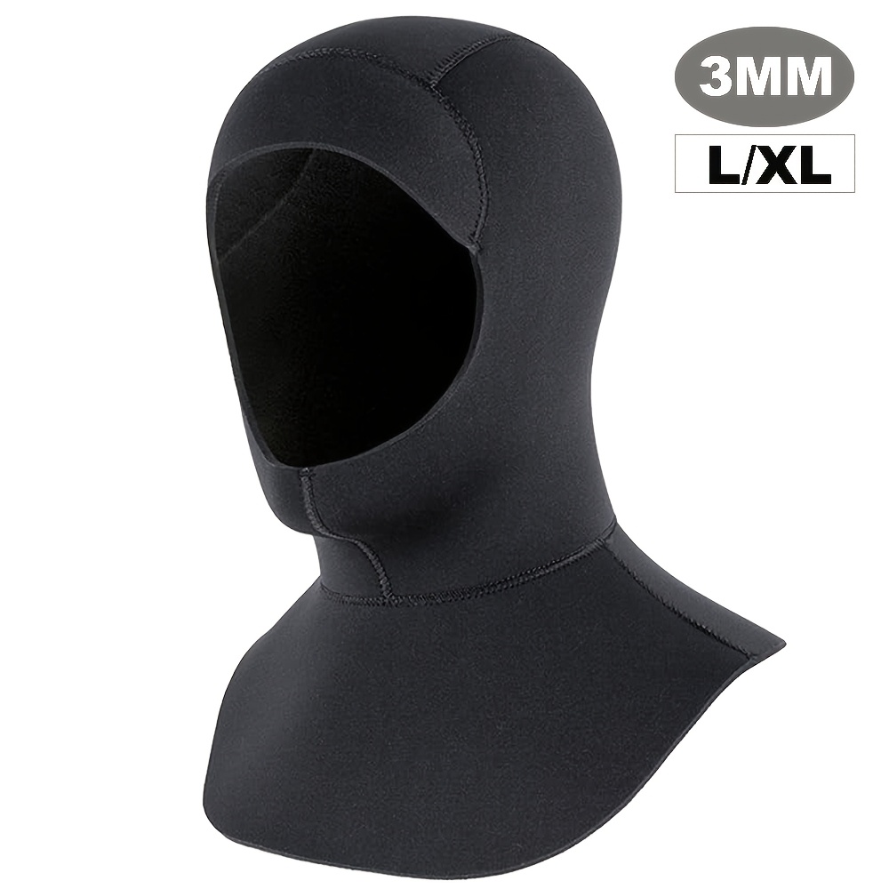 Image of 3mm And 5mm Diving Hood Wetsuit Caps Neoprene Stretchy Thermal Dive Hood For Men Women Cold Water Swimming Snorkeling Surfing