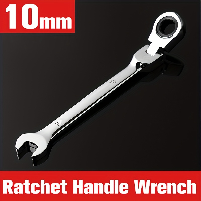 

1pc/12pcs Ratchet Wrench 6-19mm Opening Clover Wrench Multifunctional Wrench Multi-style Set Quick Mechanical Repair Car Wrench