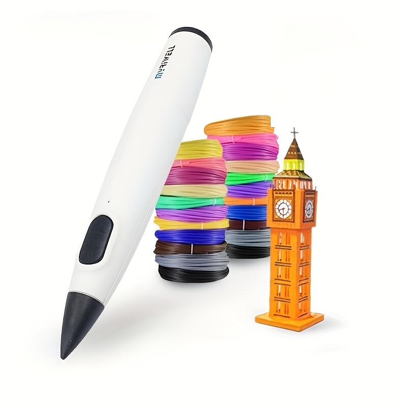 Senelux 10 ricariche di filamento PCL per penna da stampa 3D, filamento PCL  da 1,75 mm, ogni colore