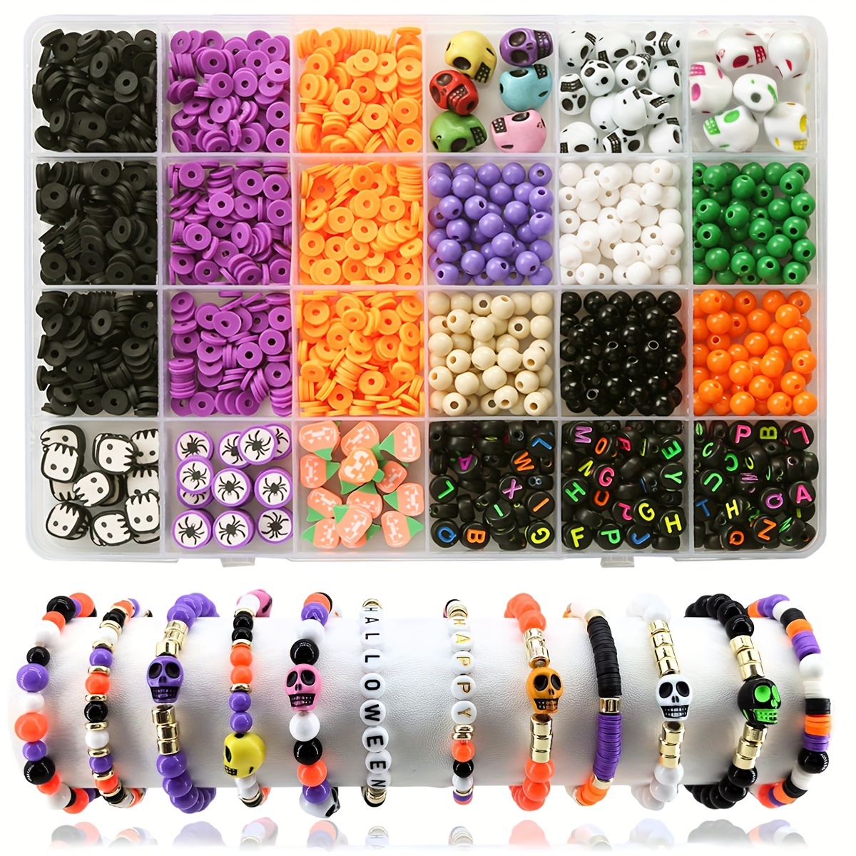 

[ ] Halloween Kit - 1300+pcs & Letter For , Bracelets & Favors