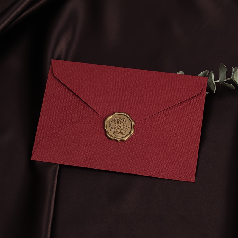 E-shop Luxus Leinen Umschlag mit Wachssiegeln - für Geschenke, Hochzeitsgeschenke und Bürobedarf