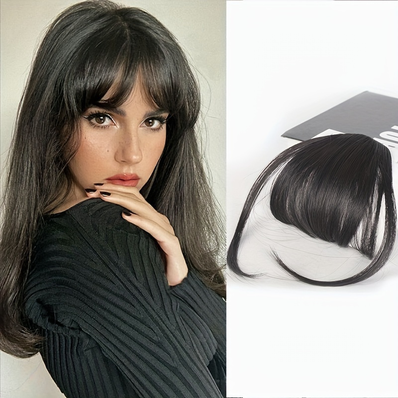 Synthetic Fake Bangs Wig Fake Bangs Cosplay Clip In Hair Extension Natural Wig Fringe Women's Piece
