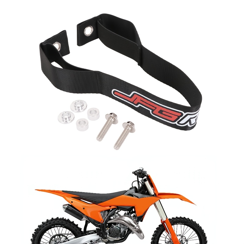 

Ceinture de traction de secours arrière pour les modèles KTM suivants : 250XCFW (2014-2016), 350EXCF (2012-2019), 350SXF (2011-2019), 350XCFW Dias (2014-2016) et 450SXF Edicion (2015-2016).