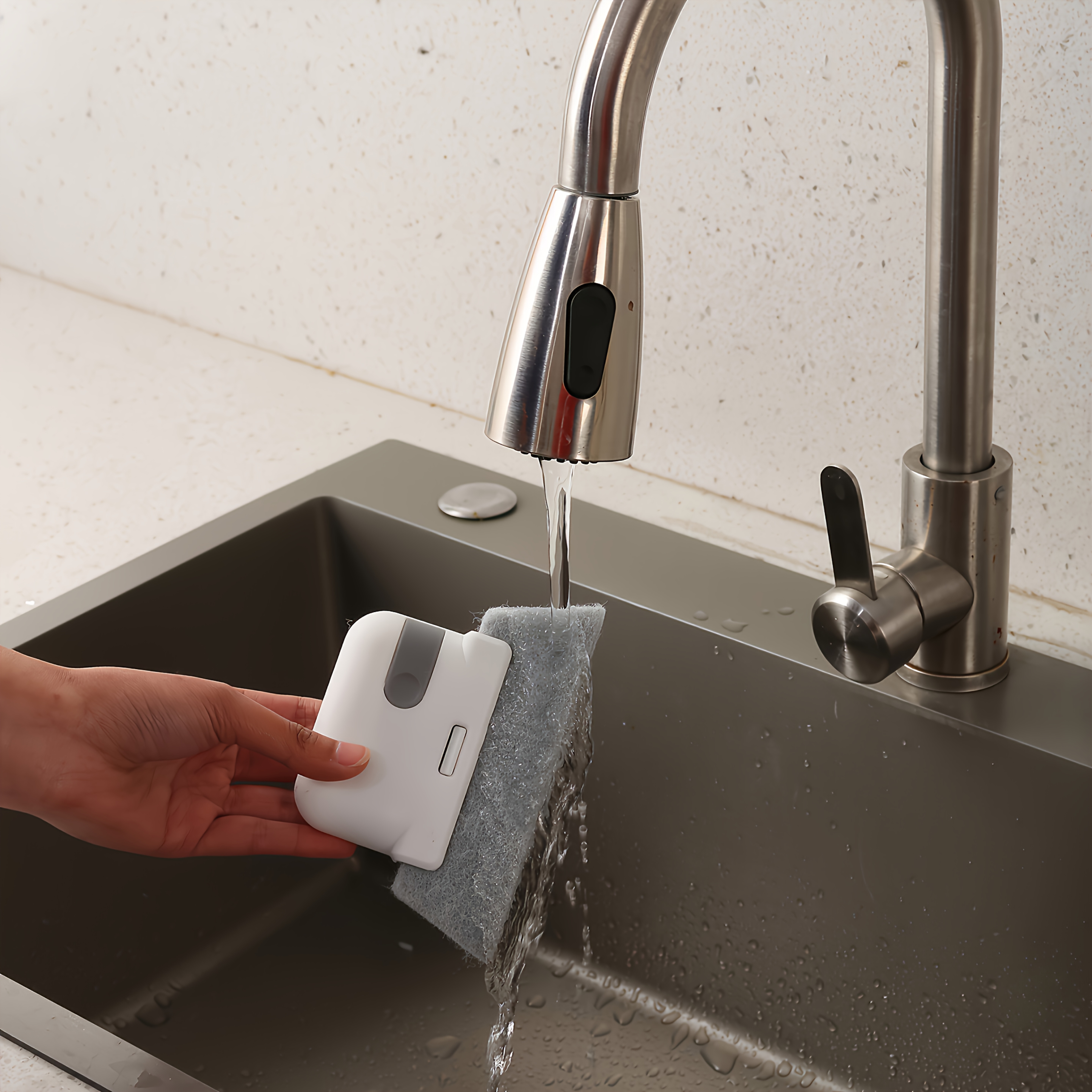 A Versatile Handheld Cleaning Brush Suitable for Windows And Kitchens - Features Easy-To-Use Grooves And Crevice Tools, a Reusable Essential for Dusting at Home.