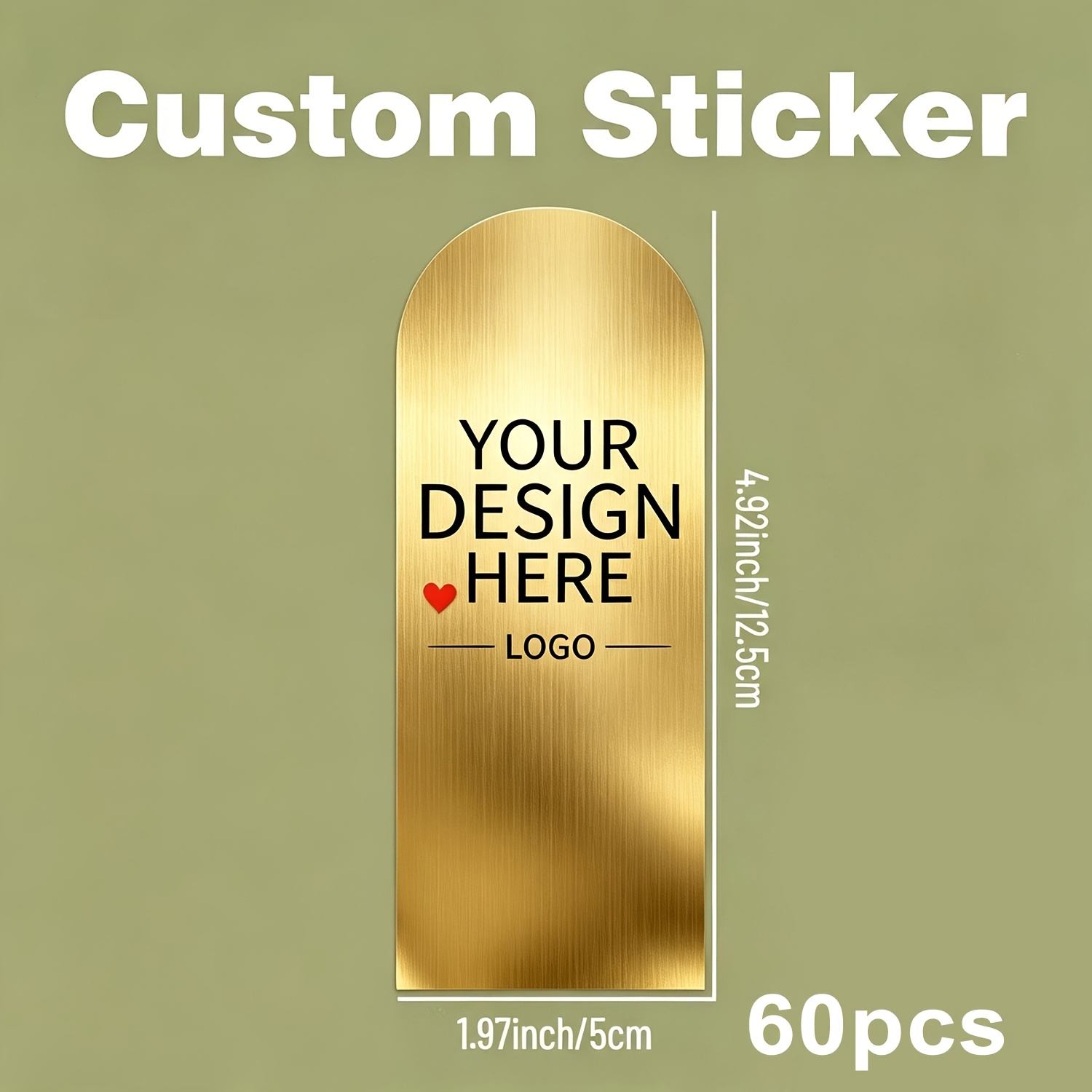 TEMU Etichette adesive personalizzate con , adesivi sigillo di ringraziamento personalizzabili, 3 dimensioni 4 cm/5 cm/6 cm, adesivi decorativi