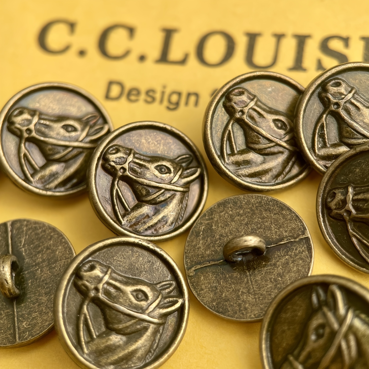 TEMU 6/12 pièces Boutons à Tige Métallique Décoratifs de 15 mm, Design en Bronze Vintage, pour Cheveux, Chemises, Jupes, Sacs, Chapeaux, Manteaux et