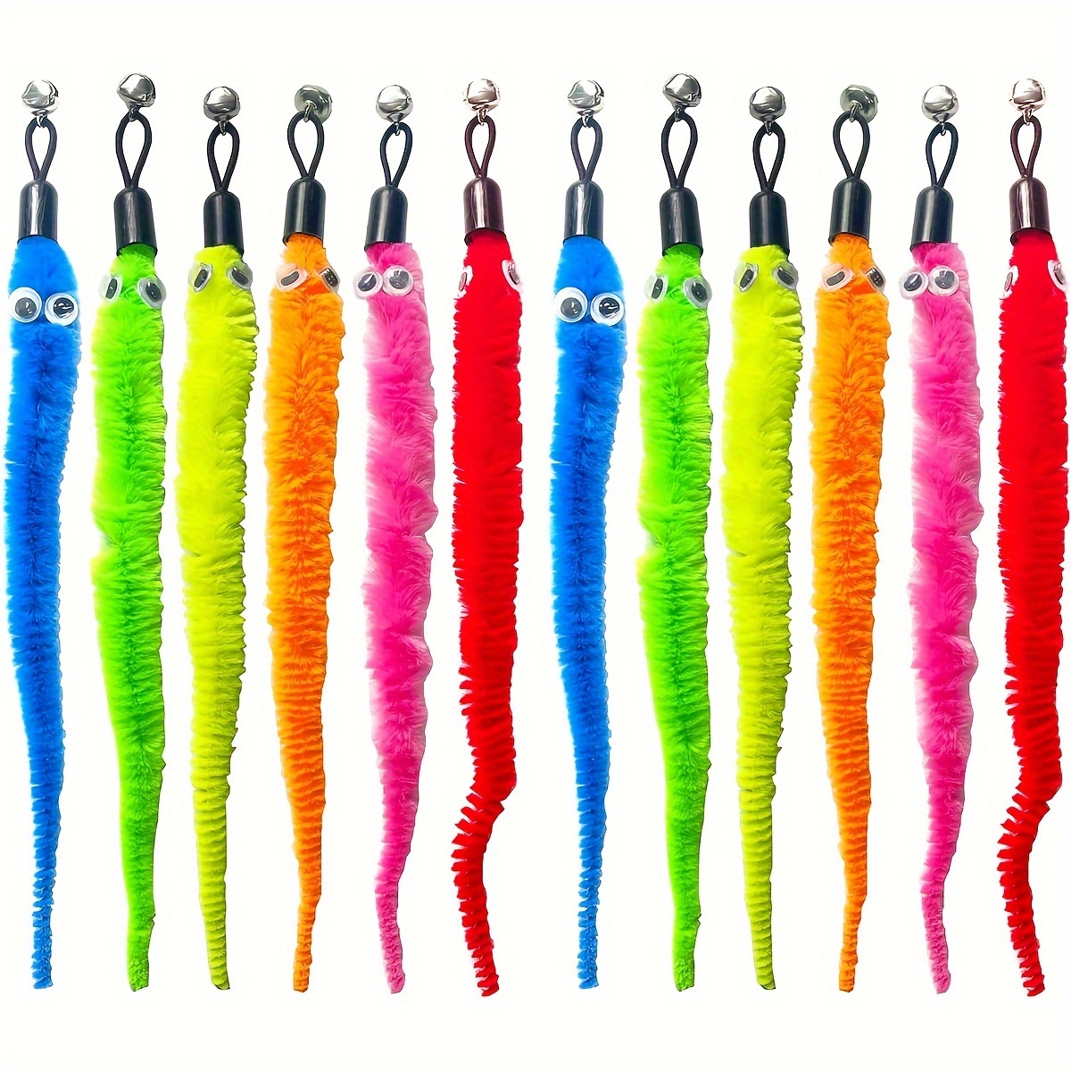 

12 Cat Toy Refills - Interactive Attachments, , Boredom Busting Accessories For & , No Battery Needed