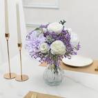 12 18 26pcs artificial starry simulated hand held breathing bouquet purple gift artificial flowers wedding bride gift party decoration spring room decoration dining table coffee shop decoration