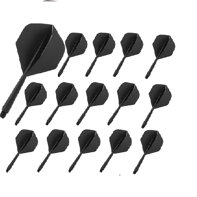 15pcs Dart Flights with Shafts