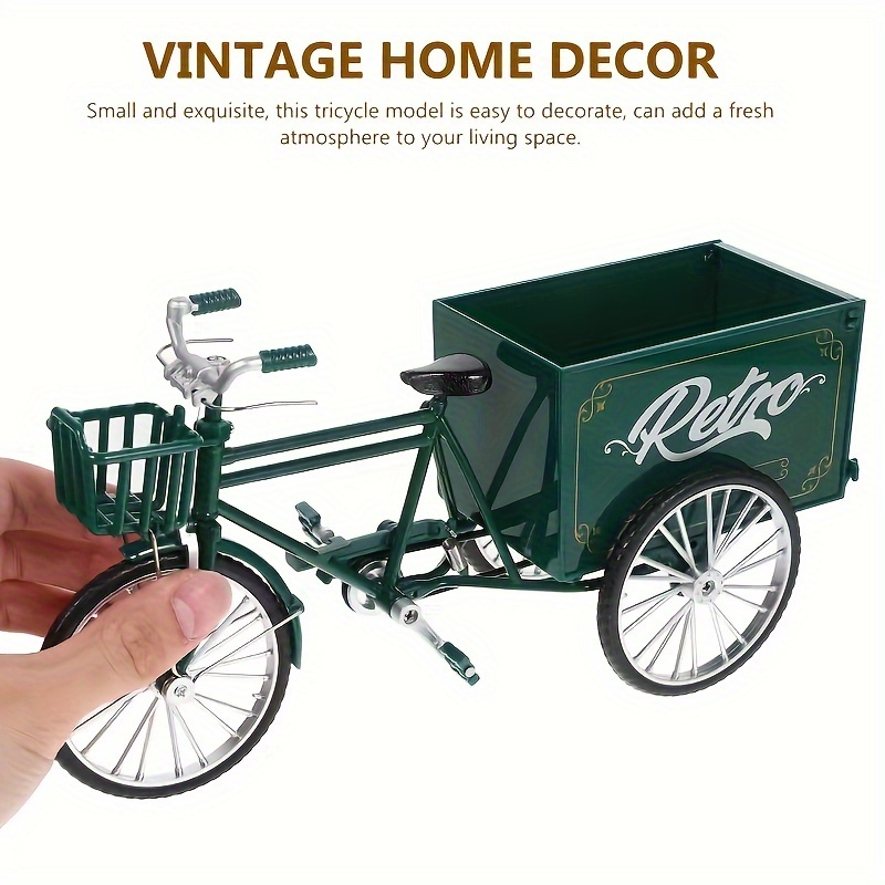 Miniatue Old Fashioned Ticycle Model Figuine Fo Desktop