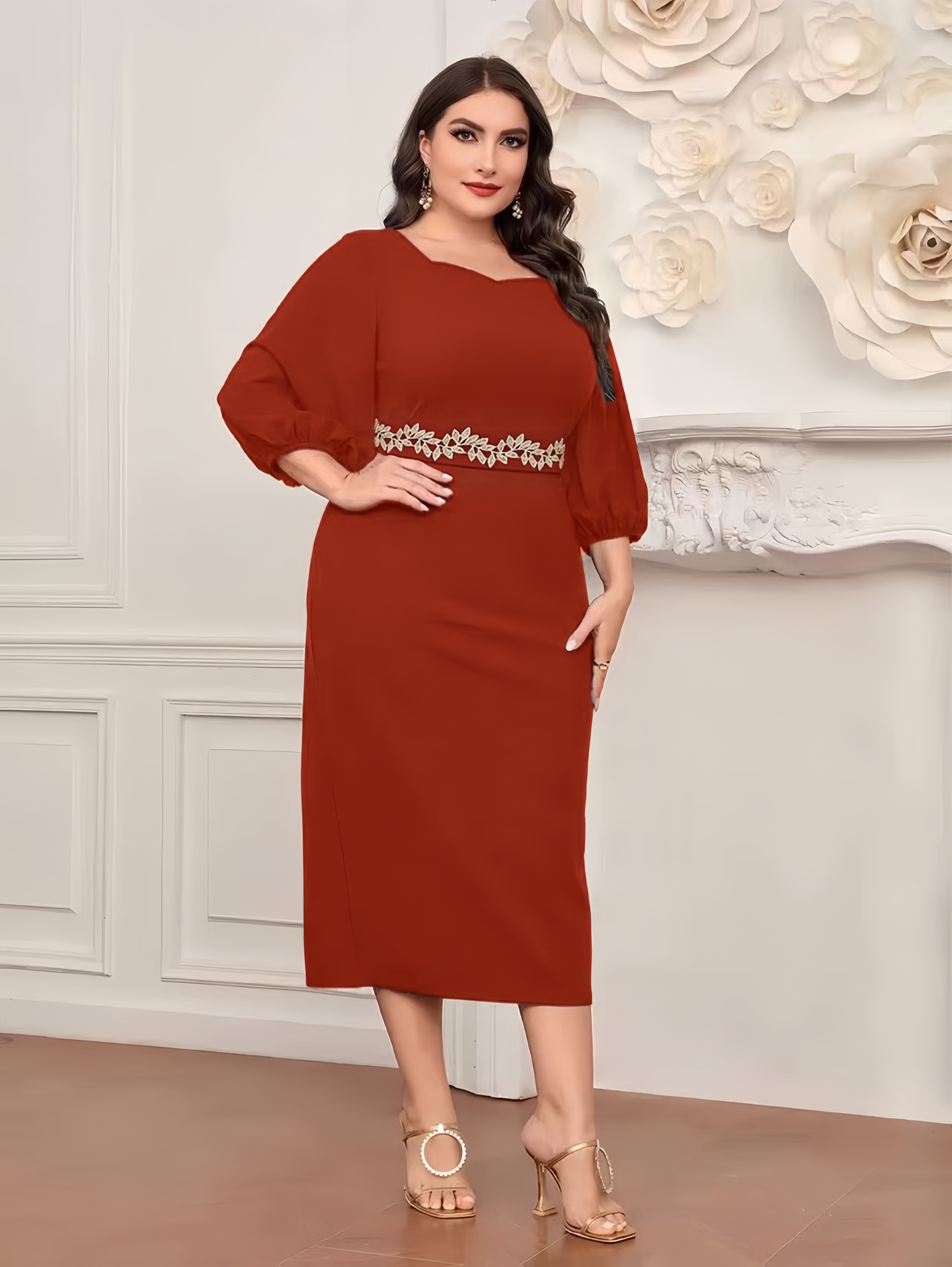 chinese dress ladies Sydneys Closet SC8115 Size 16 Fuchsia Plus Size Satin A Line Formal Cocktail Dress Homecoming Pockets