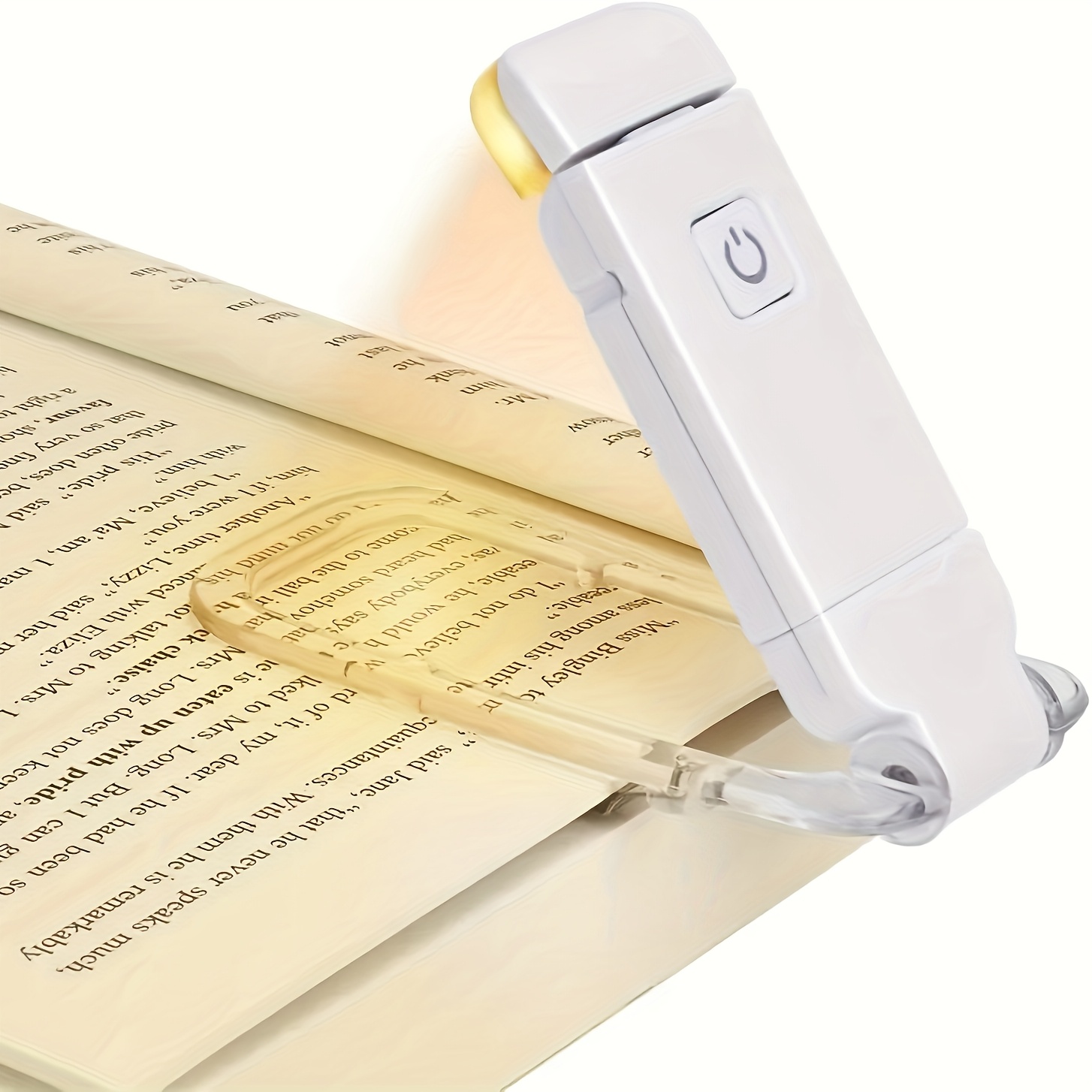 

1pc Usb Rechargeable Led Reading Light, Warm White, Adjustable Brightness For Eye Protection - Clip-on Design, Ideal For Night Readers