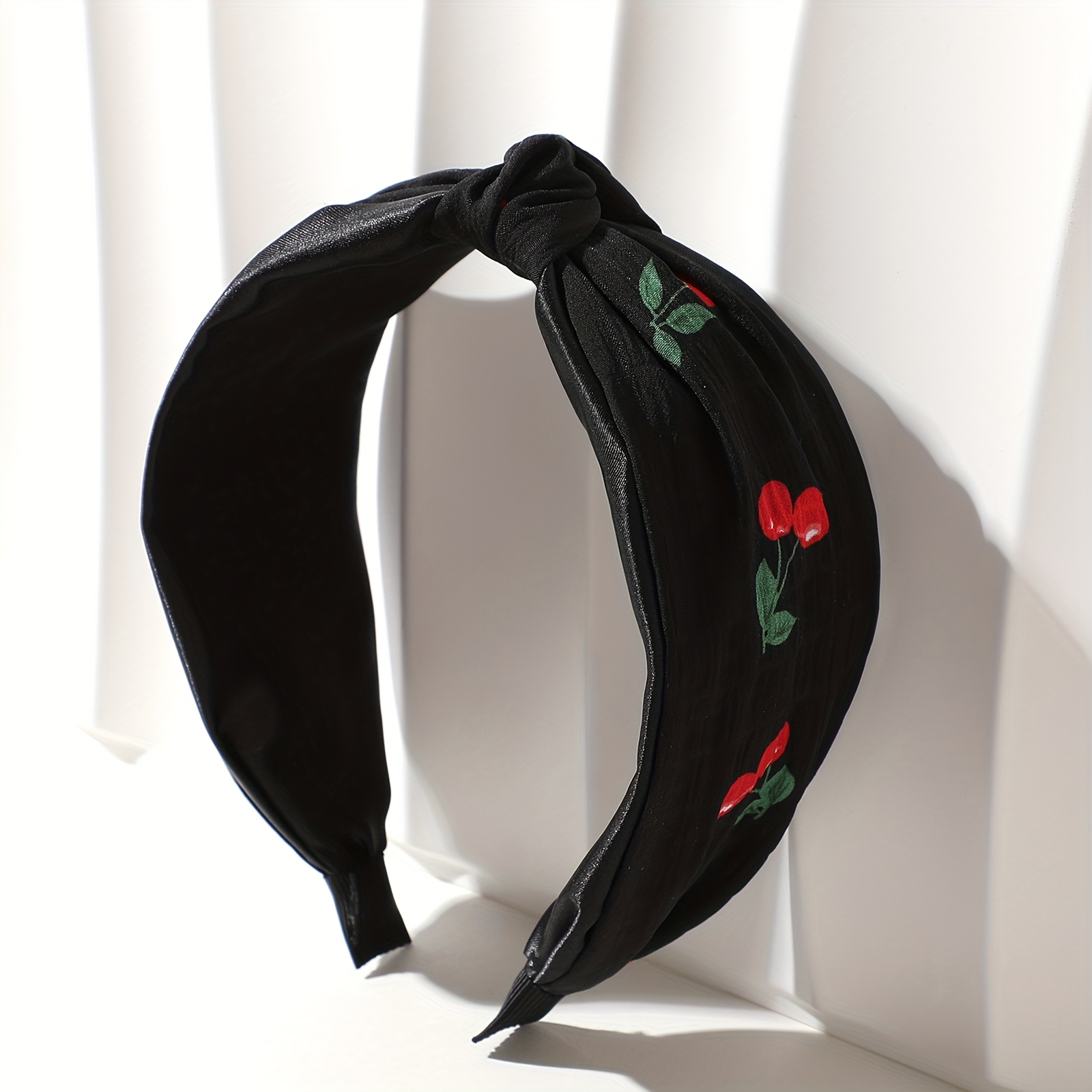 E-shop 1 Stück Damen Kirschmuster Gedrehtes Plissiertes Stirnband Haarverzierungen. Geeignet für Tägliche Reisen. Party. Thanksgiving.