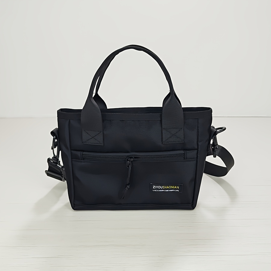 TEMU Bolso bandolera casual para hombre, Bolso de mensajero para hombre, Mochila pequeña negra, Bolso de portátil