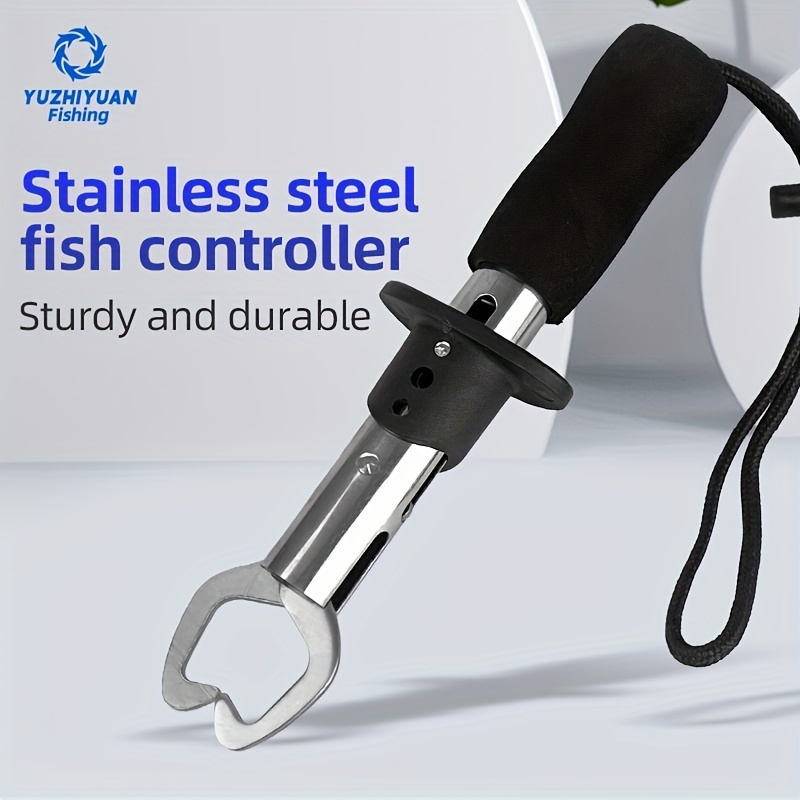 Fish Lip Grip, Fish Lip Gripper Stainless Steel Fishing Gripper Fish Holder  Lip Clamp Fishing Tool Fish Controller Other Fishing Tools & Accessories